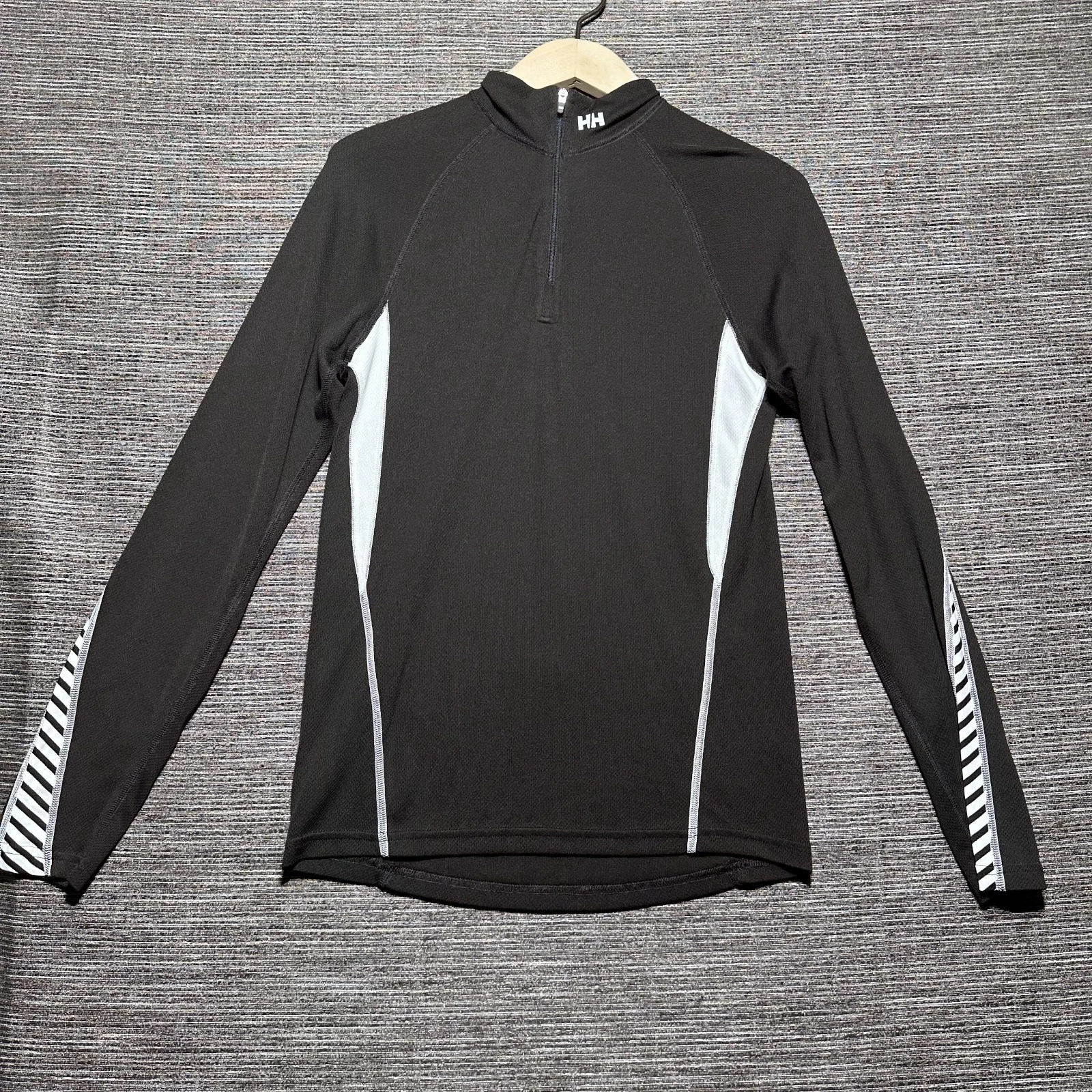 Helly Hansen Shirt Women's Medium Black LS1/4 Zip Pullover Base Layer