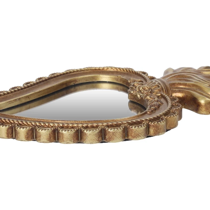 Specchio a Fiamma Oro Decorativo da Parete Cuore Sacro Dorato Piccolo H 22 cm, fotografia 6 di 9