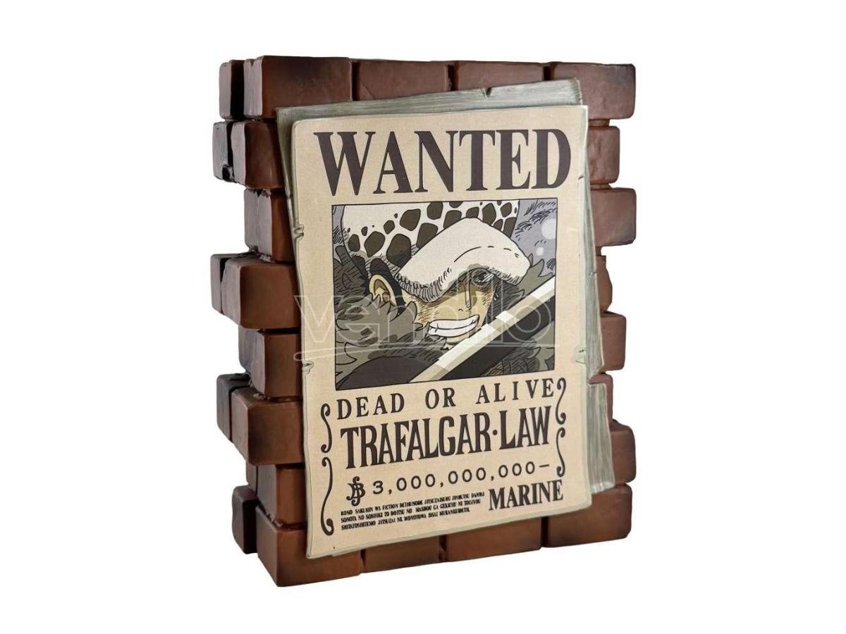 ONE PIECE POSTER WANTED LAW MONEY BOX Salvadanaio Plastoy