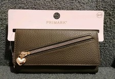 Ladies Primark Large Khaki Purse New with Tags Notes Cards Coins Gift