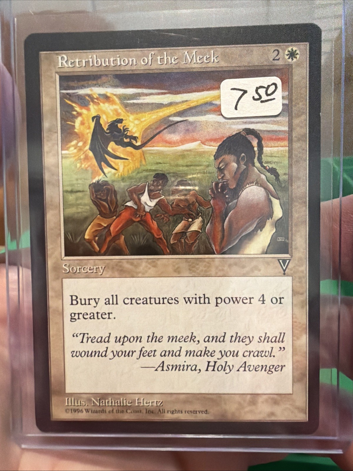 Retribution of The Meek Visions Magic The Gathering MTG