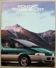 PONTIAC TRANS SPORT USA Car Sales Brochure 1996