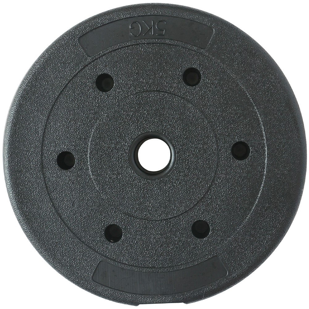 Set 2 Dischi Pesi per Bilanciere Manubrio 10kg (5 Kg x 2) Plastificati e Cemento foto 4