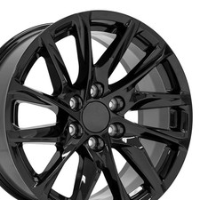 20 Inch Gloss Black 4875 Rims Set 4 Fits Cadillac Escalade Gmc Yukon Sierra 20 Inch Gloss Black 4875 Rims Set 4 Fits Cadillac Escalade Gmc Yukon Sierra