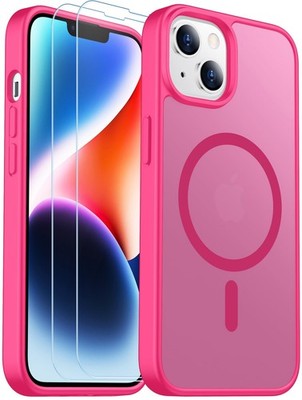 SPIDERCASE for iPhone 13/14 Case, Magnetic 6.1'', Hot Pink