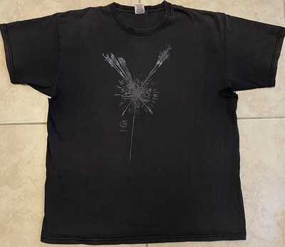 Vtg CERN Nuclear Research Thrashed Faded Shirt XL Science Space Grunge 90s Y2K