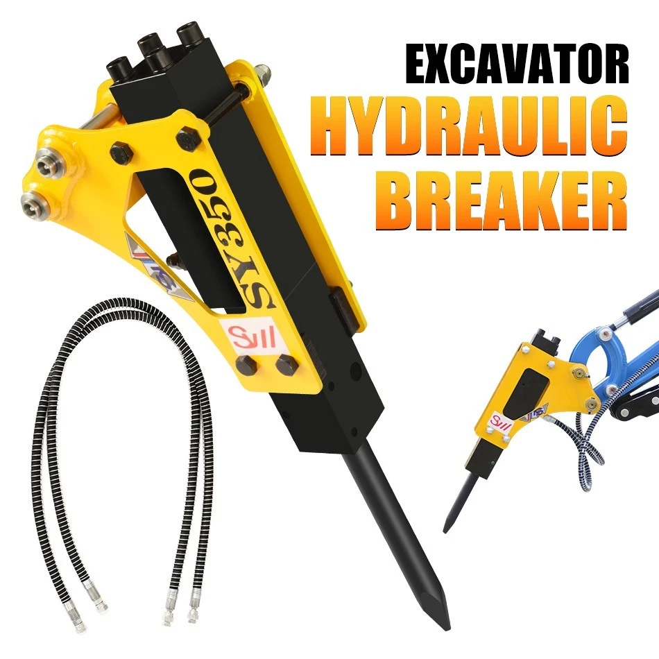 Martillo interruptor hidráulico para accesorio de mini excavadora de 1-2 toneladas Stock en EE. UU. Foto 2 de 4