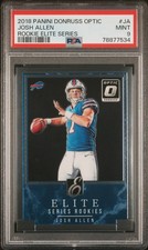 2018 DONRUSS OPTIC - JOSH ALLEN - ROOKIE ELITE SERIES #JA (RC) PSA 9