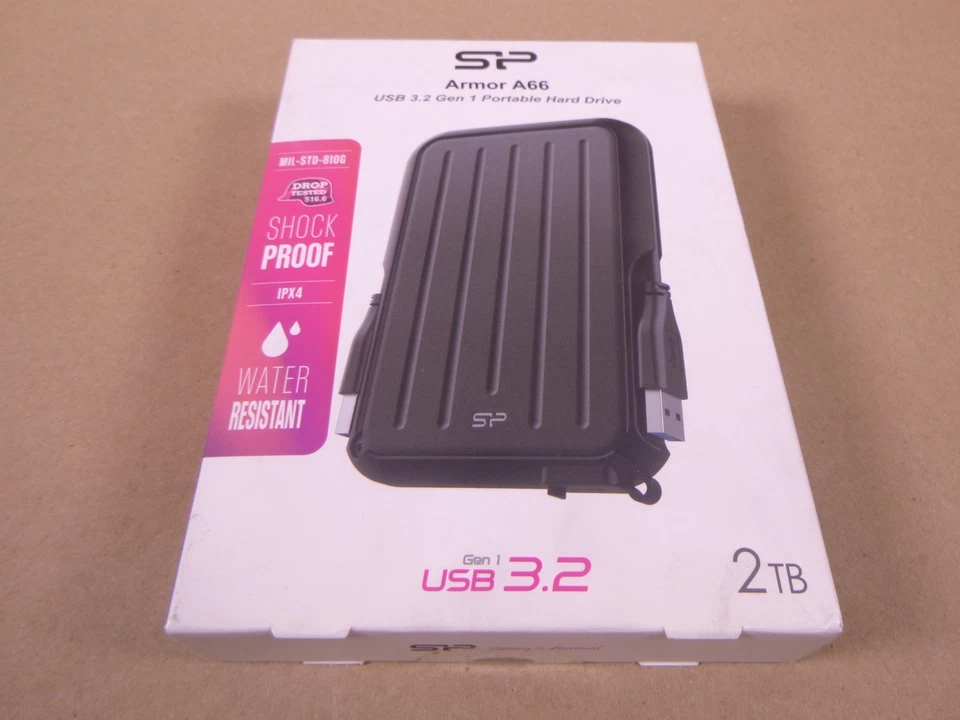 Silicon Power SP Portable  Armor A66 2TB USB 3.2 Gen 1 Hard Drive Shock Proof - Image 2 of 4