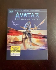 Avatar: The Way of Water 3D BD Digital Code Sealed Brand New Slipcover. Free Sh