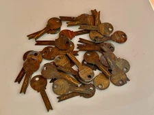 34 X BellLock Vintage High Security Keys Bell Lock Slider Locksport Locksmith