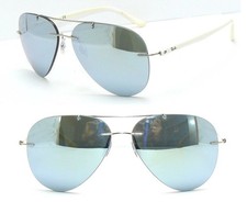 OCCHIALI DA SOLE RAY BAN GRIGIO BIANCO SPECCHIO 8058 LIGHTRAY 3025 OCCHIALI 3449 FLEX 3460