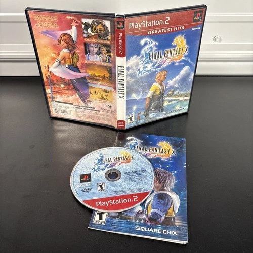 Final Fantasy X Game Sony Ps2 Playstation 2 Case Manual