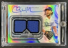2025 Topps Sterling Clayton Kershaw Strikes Jersey Auto #/25 Dodgers