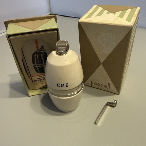 Poppell Lighter/Box/Booklet.   Monogrammed.