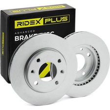 2x RIDEX PLUS Bremsscheiben Vorne passend für PEUGEOT 206 Schrägheck (2A/C)