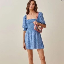 Reformation Smocked Dress Size 10