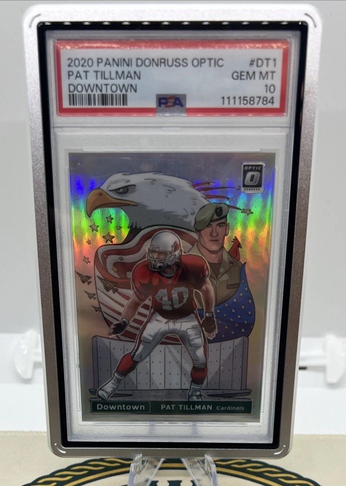 2020 Donruss Optic Downtown Pat Tillman #DT1 PSA 10 GEM MINT – Cardinals, Rare!
