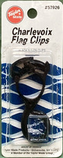 NEW GENUINE TAYLOR MADE 57926 CHARLEVOIX FLAG CLIP BLACK NYLON 3/4"