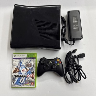 Xbox 360 - Microsoft S 250GB Glossy Black Console Complete Tested Working #2946