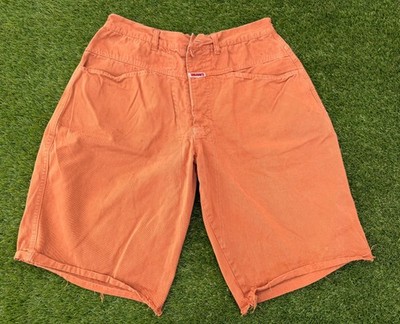 Vintage 90s Y2K PLAN B Men's Skateboard Baggy Skate Shorts Orange size Medium