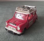 ORIGINAL VINTAGE DIECAST CORGI TOYS 339 RED BMC MINI COOPER RALLY CAR 1960s