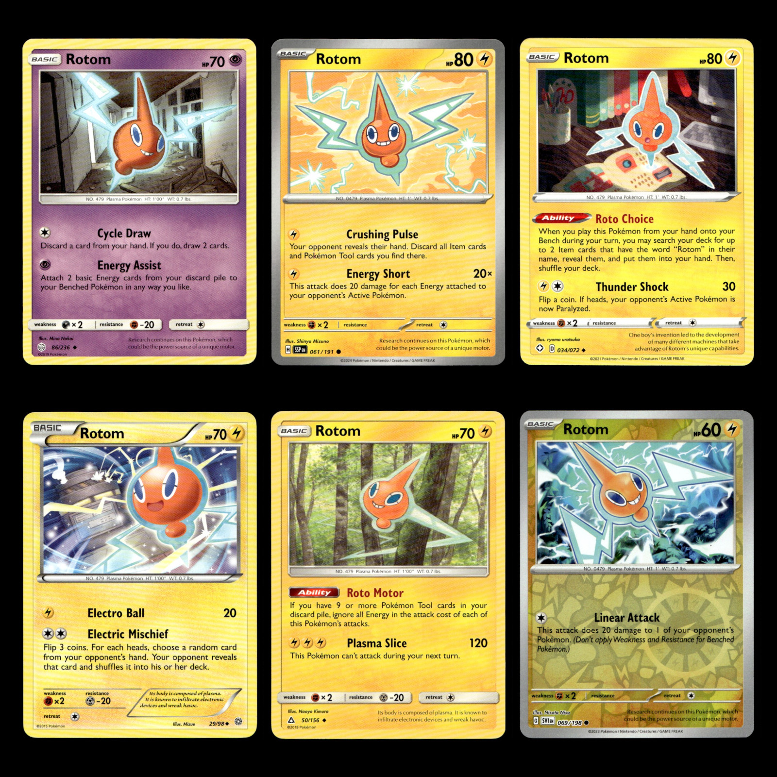 Rotom Lot 86 Sun Moon Cosmic Eclipse Pokemon Cards Collection Set TCG