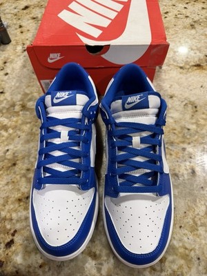 Nike Dunk Low Retro Blue On White Kentucky Men s Size 10.5 BRAND NEW NEVER WORN!