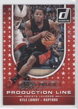 2014 Donruss Production Line Assists Press Proof Silver 14/25 Kyle Lowry #8 0q0
