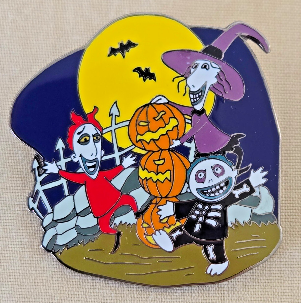 Disney Pin Nightmare Before Christmas NBC 2003 Lock Shock Barrel Pin 26042