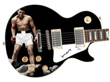 Muhammad Ali Signed Custom Graphics 1/1 Photo Guitar ACOA