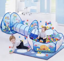 Children Ball Pool Baby Balloon Playpen Portable Kids Tent Ball Pit Crawling Tun