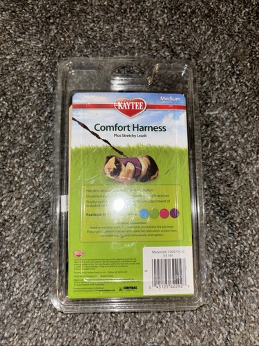 Kaytee Comfort Harness & Stretchy Leash, Medium, Pink