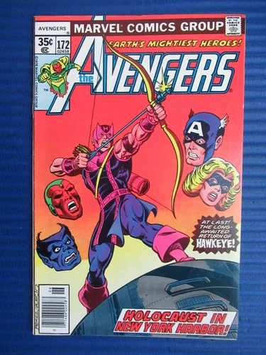 AVENGERS # 172 - (VF/NM) -RETURN OF HAWKEYE-VISION-SCARLET WITCH-BEAST-MS MARVEL