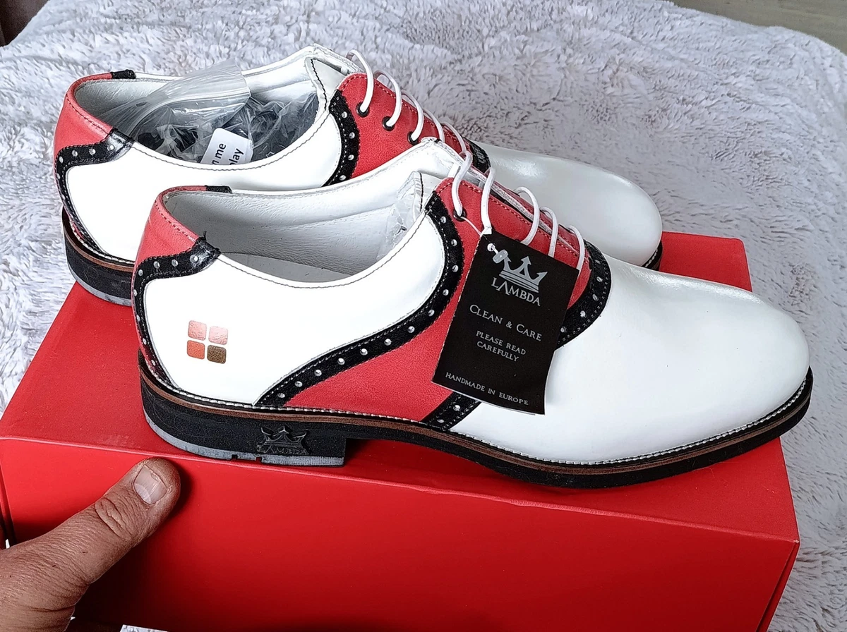 Crary Brand New Handmade Men\'s Leather Spiked Golf Shoes Vibram Sole Size 13 Callaway Men main image 2