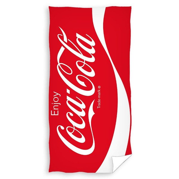 Coca-Cola Strandtuch Kinder Bad Pool Reise 100% Baumwolle Rot 70Cm X 140Cm-image