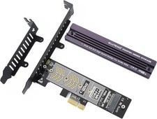 Pcie Nvme Adapter with Aluminum Heatsink M.2 Pcie Adapter Supports Pci-Express X