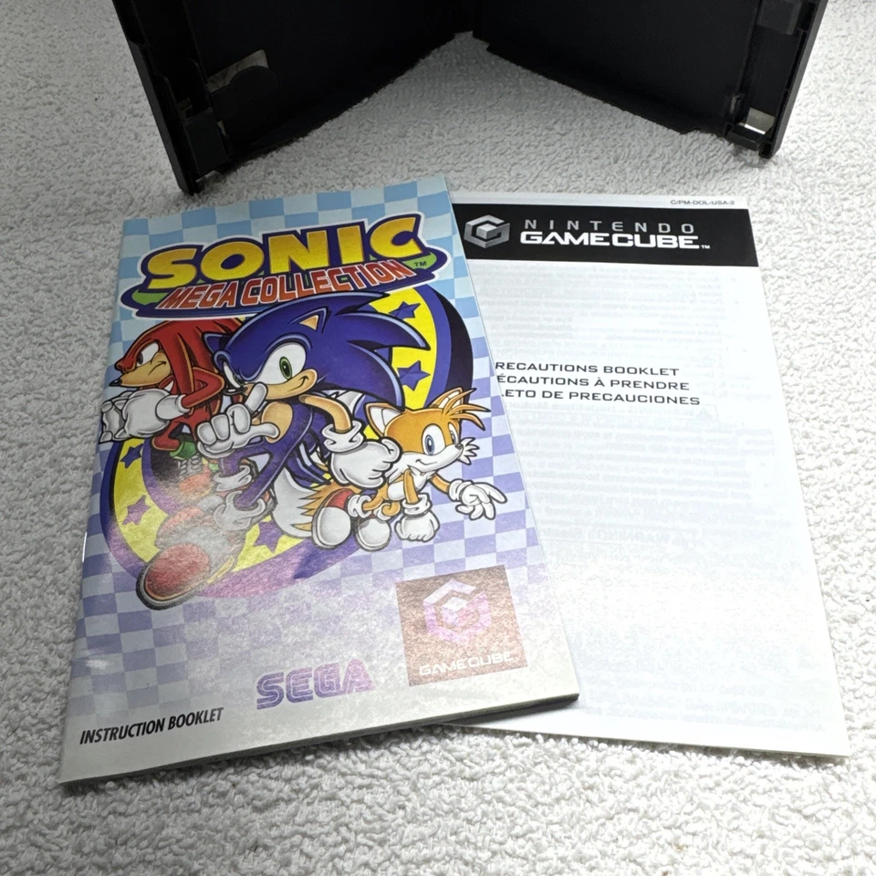 Sonic Mega Collection Players Choice W Inserts Nintendo GameCube Sega Manual - Image 4 of 4