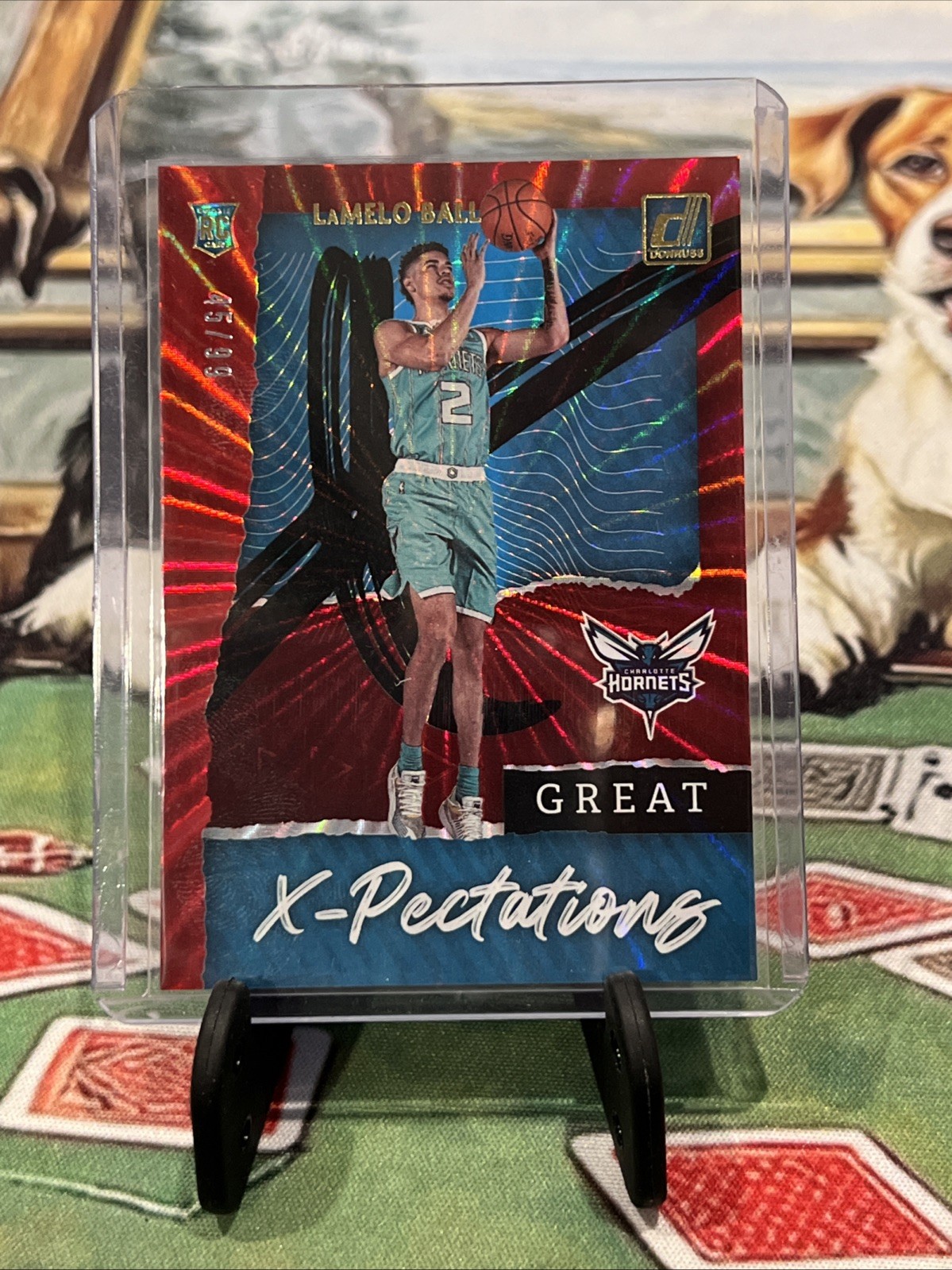 2020-21 Panini Donruss - Great X-Pectations LaMelo Ball #3 Red Laser /99 (RC)