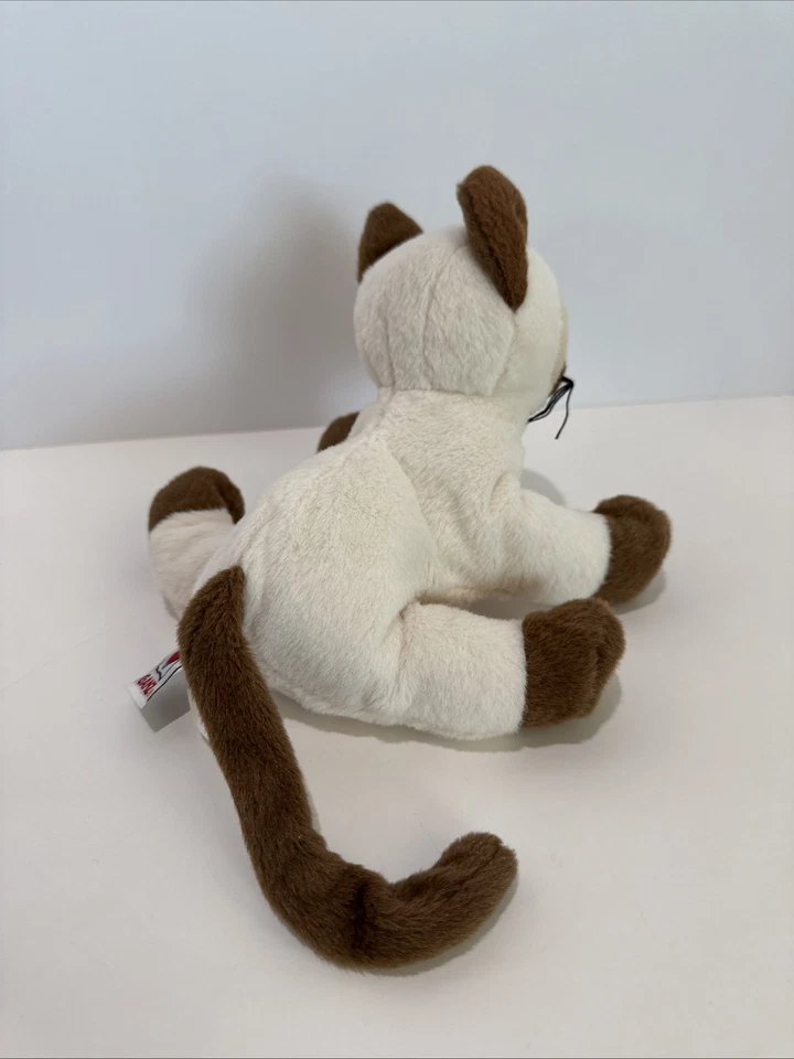 Webkinz Siamese Cat Stuffed Plush No Code HM160 Blue Eyes 8” - Image 4 of 4