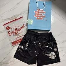Eric Emanuel EE - Basic Short Skyline Pattern Black and Silver E Size M
