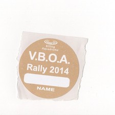 Vboa Vauxhall-opel Show 2014 Attendies Car Window Sticker New Vboa Vauxhall-opel Show 2014 Attendies Car Window Sticker New