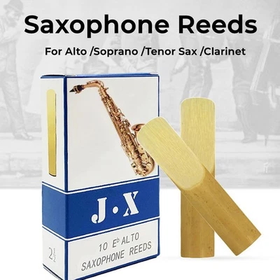 10*Saxophone Reeds Strength 2.5 For Alto Soprano Tenor Sax Clarinet Reed