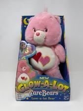 Care Bears Glow A Lot Love-A-Lot Bear 12 in NIB New in Box 2003 Vintage HTF Rare