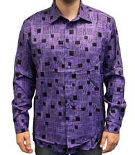 Bill Preston Purple Button Down Shirt Ted's Excellent Adventure Movie Costume