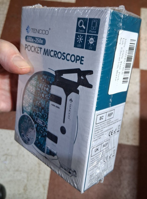 NEW SEALED Tencco Pocket Microscope 100x-250x