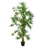 Artplants KüNstlicher Bambus, Natur Bambusrohre, 150Cm