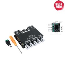 Powerful 2.1 Bluetooth Amplifier Board with Treble and Bass Control - 50W×2+100W