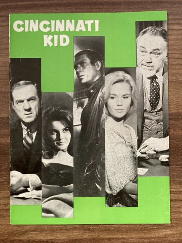 The Cincinnati Kid Steve McQueen Edward G. Robinson 1965 Danish Movie Program - Bild 1 von 8