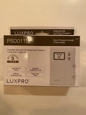 LuxPRO PSD011B Pro-Spec Battery Powered Digital Thermostat